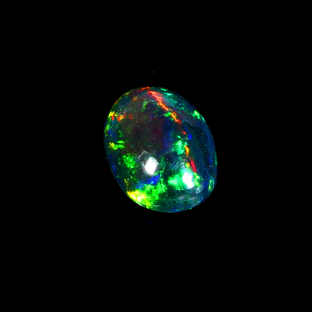 Natural Ethiopian Fire Welo Opal Oval Cabochon Gemstone